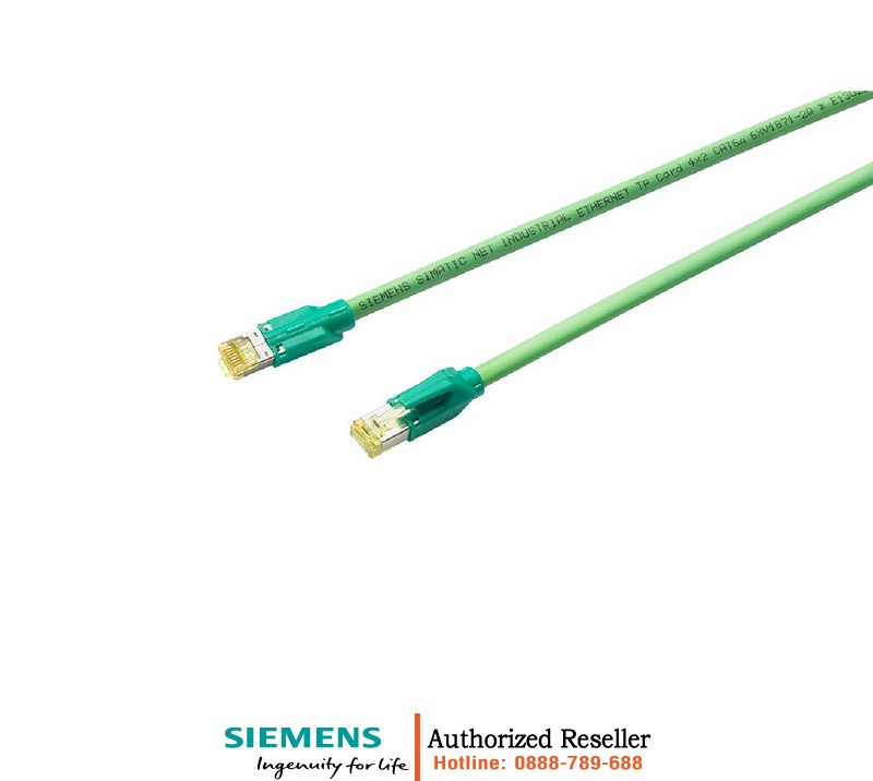 Dây Mạng Công Nghiệp CAT6A Chống Nhiễu, Lắp Sẵn Đầu RJ45, Dài 35m - 6XV1870-3QN35 6XV1870-3QN35