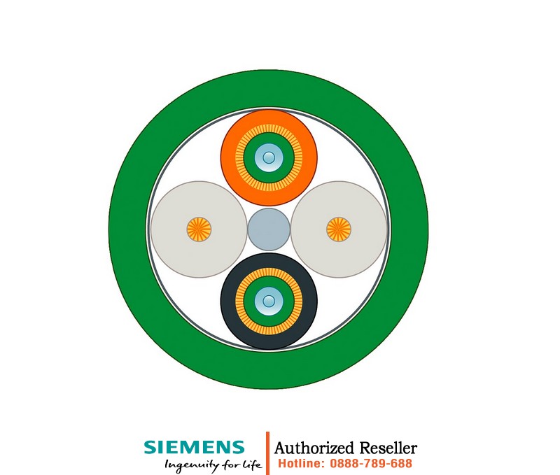 Cáp Quang Chống Cháy FO FRNC 6XV1873-2B (50/125/OM2) - Không Halogen, Chia Tách Được, Lắp Đặt Cố Định, Bán Theo Mét 6XV1873-2B