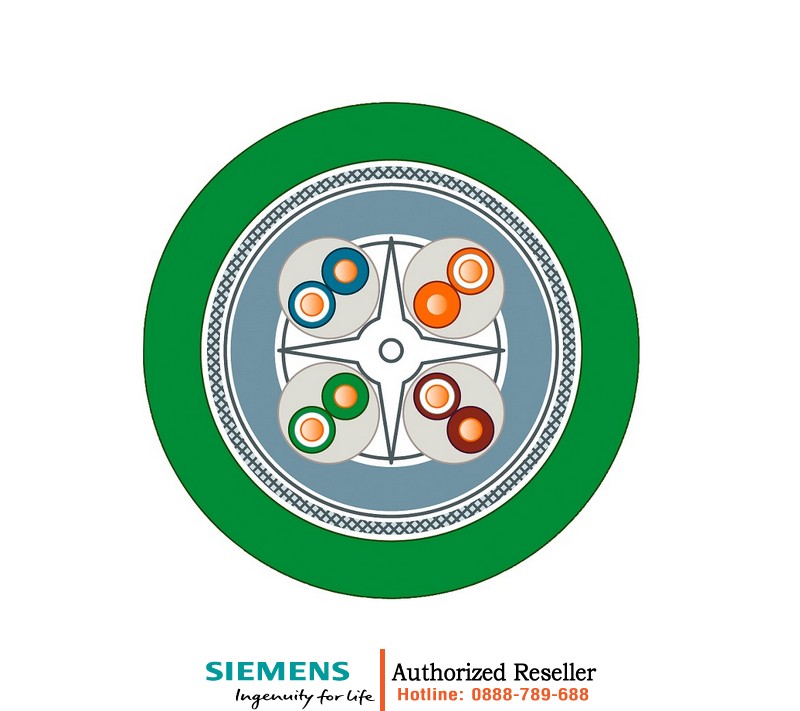 Cáp Ethernet Công Nghiệp Siemens 6XV1878-2A - Cáp CAT6A FastConnect TP 4x2, Bán Theo Mét 6XV1878-2A