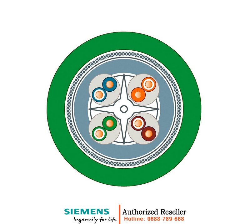 Cáp Mạng 6XV1878-2F Halogen-Free CAT 6A Chống Nhiễu - Bán Theo Mét - Kết Nối FC RJ45 Ổn Định 6XV1878-2F