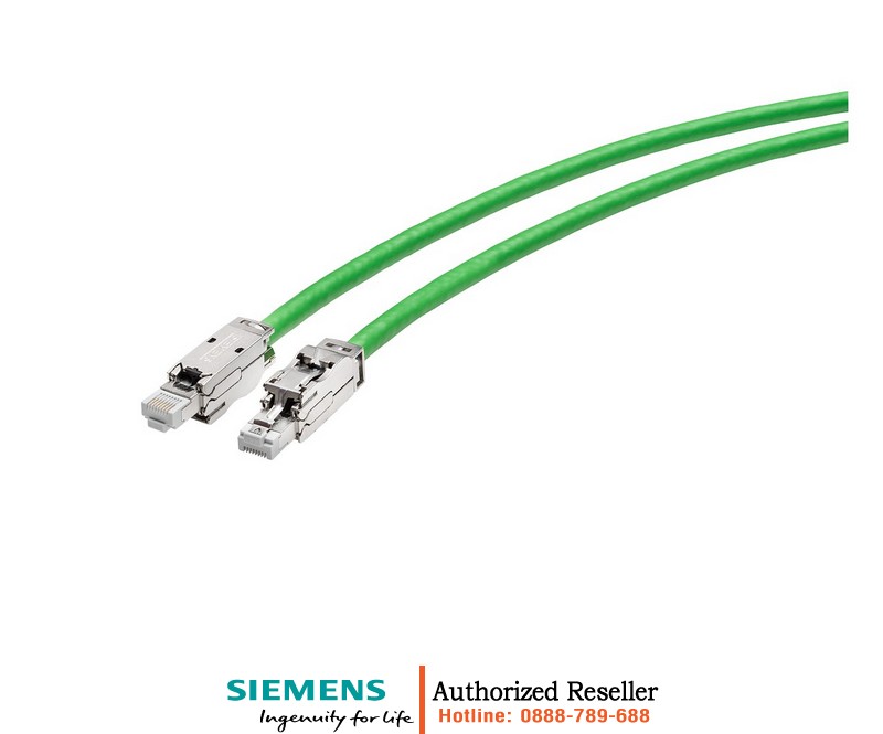 Cáp Mạng Công Nghiệp Siemens 6XV1878-5BH50 - Cáp IE FC GP 4x2 Chống Nhiễu, Lắp Đặt Sẵn 2 Đầu RJ45 180 Độ, Chiều Dài 5.0m 6XV1878-5BH50
