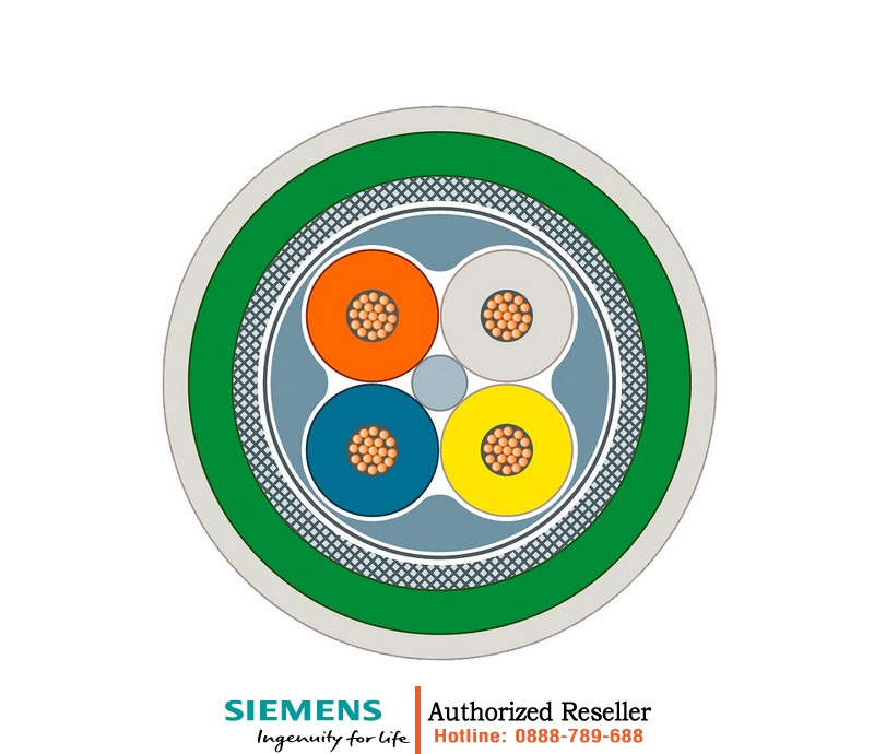 Cáp PROFINET 6XV1881-2A - Cáp mạng công nghiệp chống nhiễu 4 lõi Cat5e chuyên dụng ngành thực phẩm, bán theo mét - Chất lượng cao, bền bỉ! 6XV1881-2A