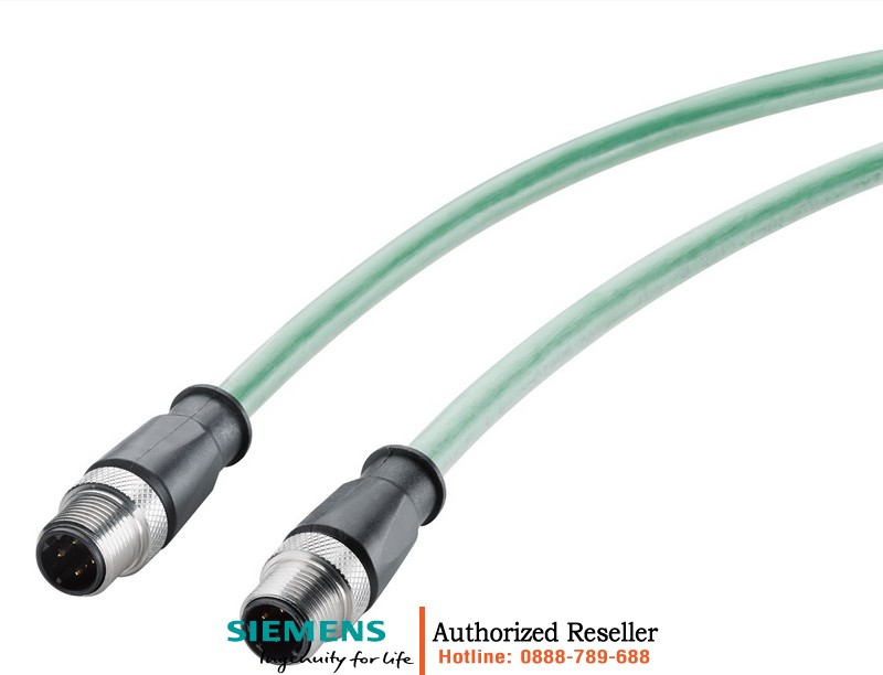 Cáp Kết Nối Công Nghiệp IE Robust 6XV1881-5AH20 - Chống Bụi Nước IP69, Đầu Cắm M12, Dài 2m Cho Ứng Dụng Thực Phẩm 6XV1881-5AH20