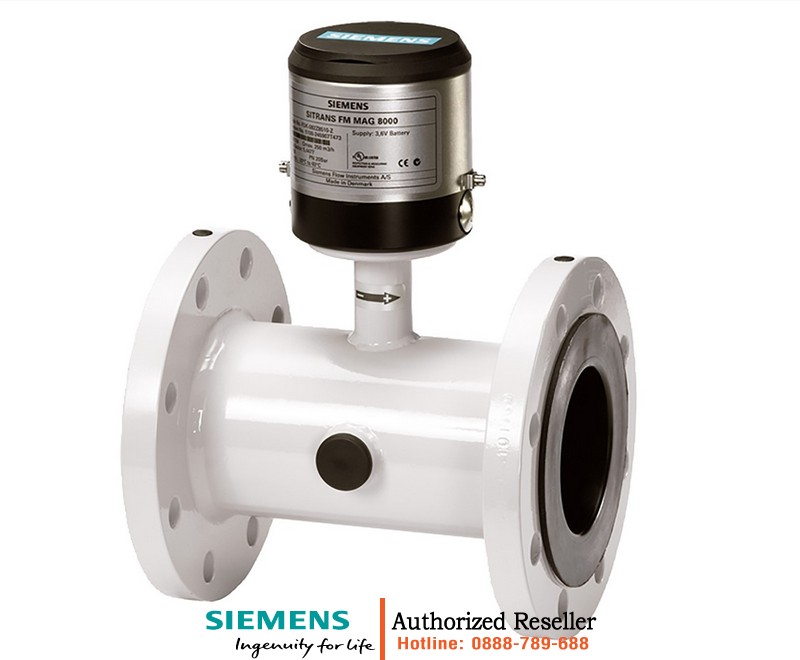 Đồng hồ đo lưu lượng điện từ dùng pin SITRANS FM MAG 8000 7ME6820-5YC04-1BT0 - DN450, chứng nhận Custody Transfer, đo nước và chất lỏng dẫn điện 7ME6820-5YC04-1BT0