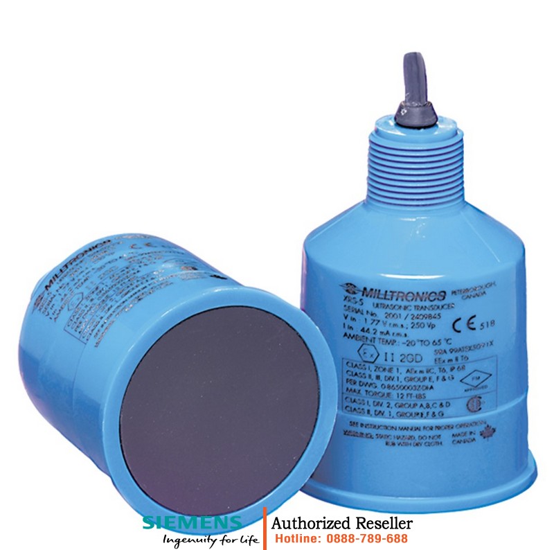 Cảm biến đo mức siêu âm EchoMax XRS-5 7ML1106-1AA20-0A - Đo liên tục không tiếp xúc, phạm vi 8m, dùng cho chất lỏng & bùn 7ML1106-1AA20-0A