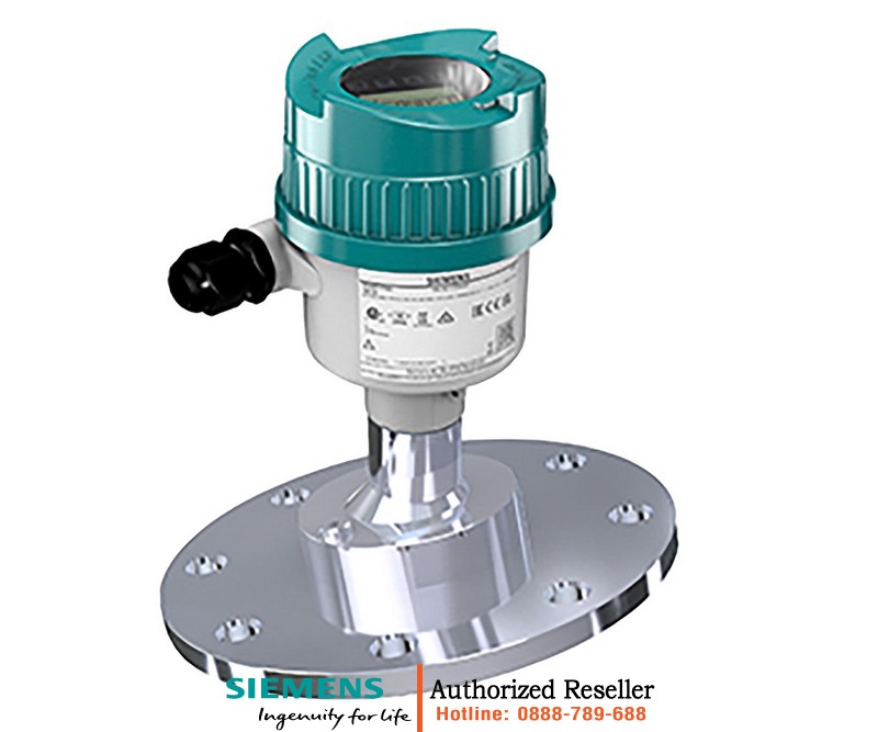 Máy đo mức radar Siemens SITRANS LR580 7ML7580-0PC00-4AF3 - Cảm biến đo mức liên tục 120m, kết nối Flange DN80, tích hợp HART và màn hình hiển thị tại chỗ 7ML7580-0PC00-4AF3