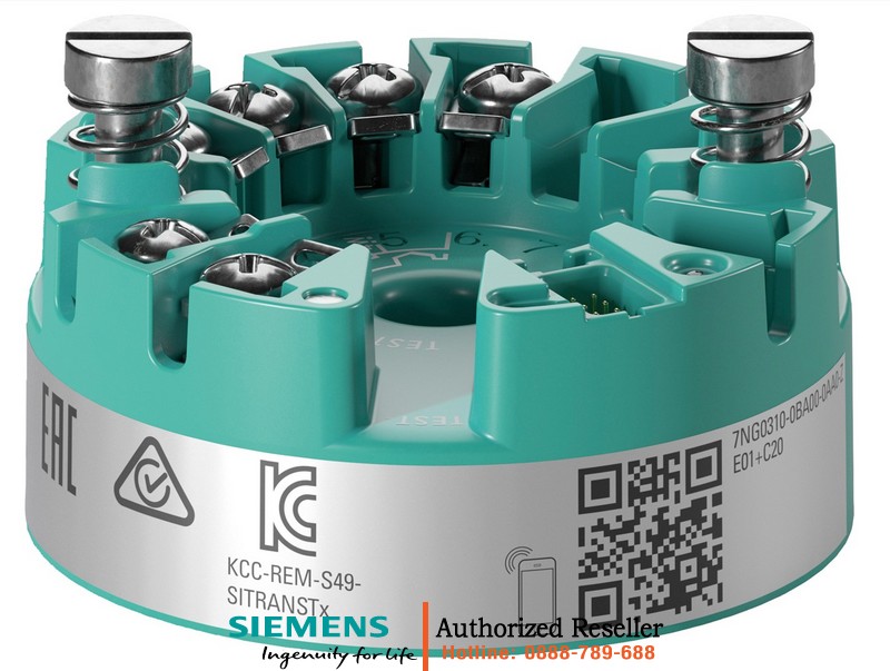 Bộ Chuyển Đổi Nhiệt Độ SITRANS TH320 7NG0310-0BA00-0AA0-Z - Đầu Cảm Biến Pt100, HART, SIL2/3, Lắp Đầu & Rail 7NG0310-0BA00-0AA0-Z