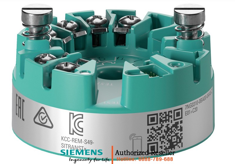 Cảm Biến Nhiệt Độ Siemens SITRANS TH320 7NG0310-0BA00-0NA0-Z - Đầu Dò Pt100, Ngõ Ra 4-20mA HART, Chứng Chỉ Ex SIL2/3 7NG0310-0BA00-0NA0-Z