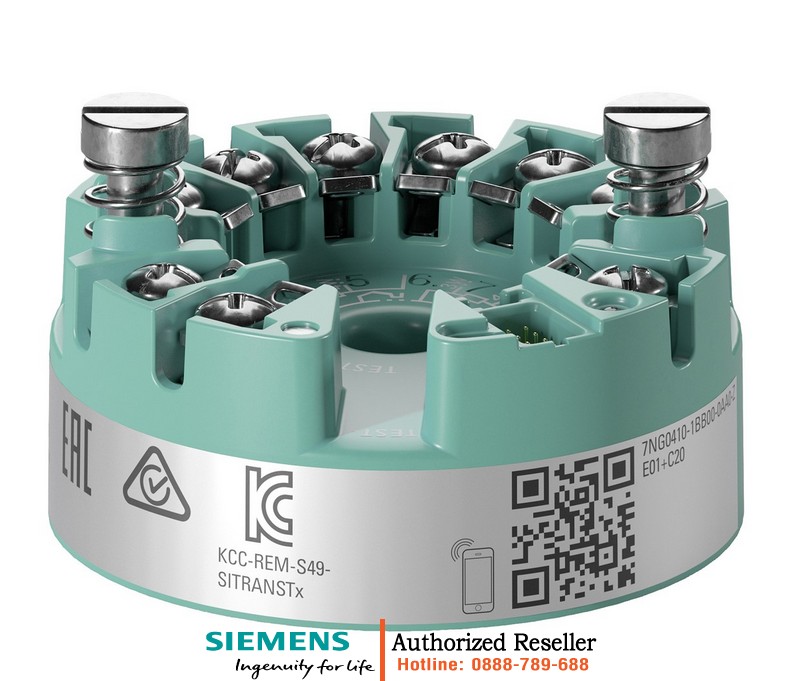 Bộ Chuyển Đổi Nhiệt Độ SITRANS TH420 7NG0410-1BB00-0AA0-Z - 2 Ngõ Vào RTD Pt100, Ngõ Ra 2-Dây HART 7NG0410-1BB00-0AA0-Z